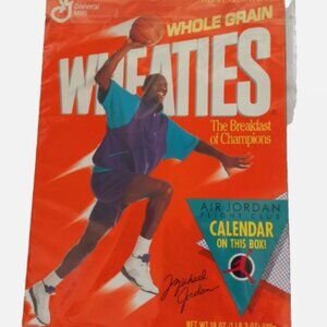 VTG 1991 Michael Jordan Flight Club Calendar Wheaties Air Jordan Chicago Bulls